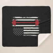 Gewichtsafvlakkige draagtas, Gym Lover Sherpa Deken (Voorkant (horizontaal))