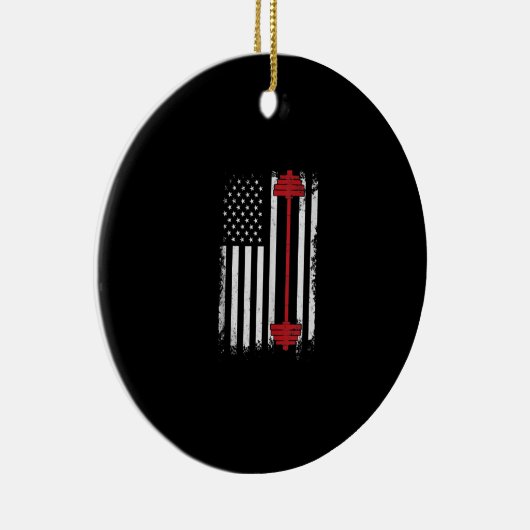 Gewichtsafvlakkige draagtas met wieltjes, Gym Love Keramisch Ornament (Rechts)