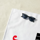 Gewichtshandel Barbell + Persoonlijke naam Strandlaken (In situ)