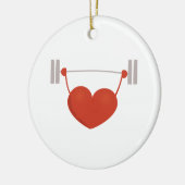 Gewichtshart Keramisch Ornament (Links)