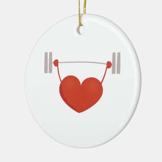 Gewichtshart Keramisch Ornament (Links)