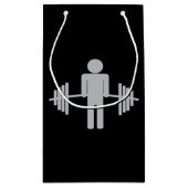 Gewichtslift Gym Barbell Fitness Personal Trainer Klein Cadeauzakje (Achterkant)