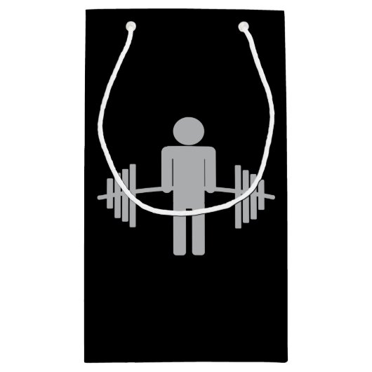 Gewichtslift Gym Barbell Fitness Personal Trainer Klein Cadeauzakje (Achterkant)