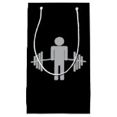 Gewichtslift Gym Barbell Fitness Personal Trainer Klein Cadeauzakje (Voorkant)