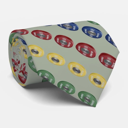 Gewichtslippers Bord Stropdas - Grijs (Opgerold)