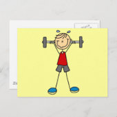 Gewichtsliptjassen en -cadeaus briefkaart (Voorkant / Achterkant)