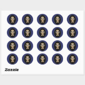 Gewichtsmatige Teddy Bear Ronde Sticker (Vel)
