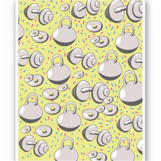 Gewichtspatroon Sticker (Voorkant)