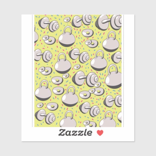 Gewichtspatroon Sticker (Vel)