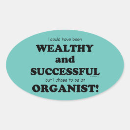 Gewichtsrijke en succesvolle ovale Sticker