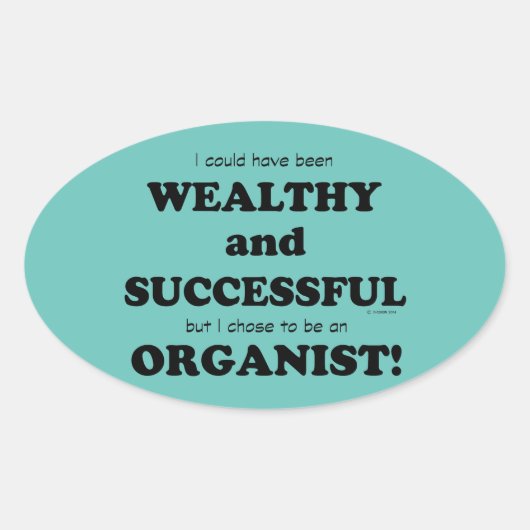 Gewichtsrijke en succesvolle ovale Sticker (Voorkant)