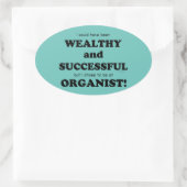 Gewichtsrijke en succesvolle ovale Sticker (Tas)