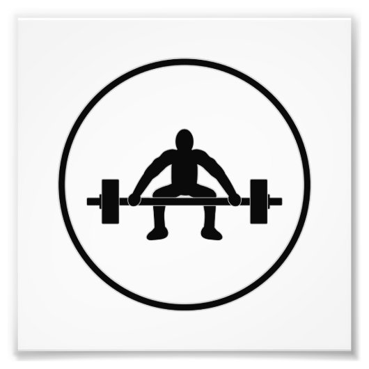 Gewichtsteken Foto Afdruk (Voorkant)