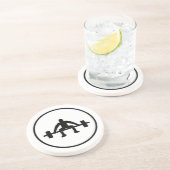 Gewichtsteken Zandsteen Onderzetter (Zijkant)