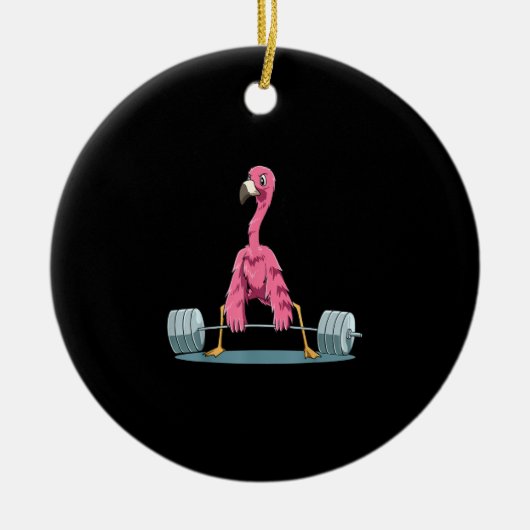 Gewichtstijfheid Flamingo Deadhijingvlamingo Keramisch Ornament (Voorkant)
