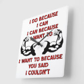 Gewichtstocht dat ik doe omdat je zei dat ik het n vierkante klok (Hoek)