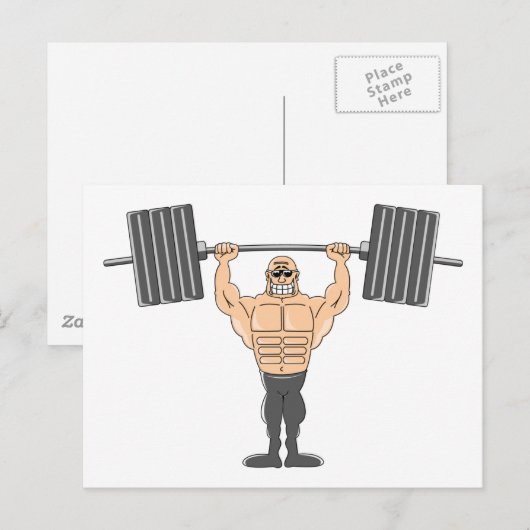 Gewichtstoename Briefkaart (Voorkant / Achterkant)