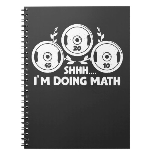 Gewichtstoename Gym fitness Wiskunde Gewichtsberek Notitieboek (Voorkant)