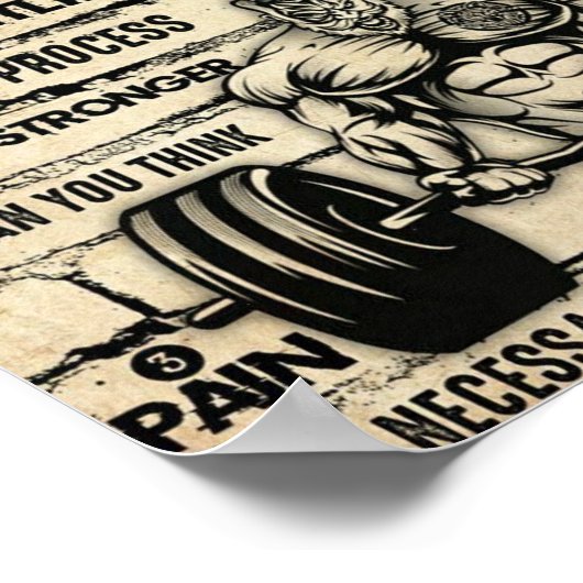 Gewichtstoename Poster (Hoek)