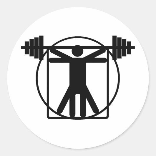 Gewichtstoename Ronde Sticker (Voorkant)