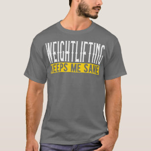 Gewichtstoets houdt me aan de hand dat ik gewicht t-shirt