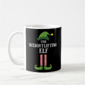 Gewichtstoets kerstmis van Elf Matching Family Koffiemok (Links)