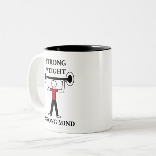 Gewichtstofinstallatie Tweekleurige Koffiemok (Voorkant links)