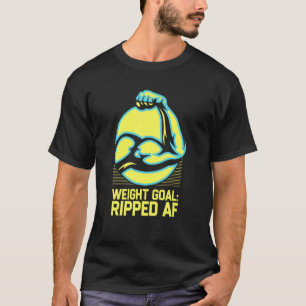 Gewichtstok Humor Gym Motivatie Citaat T-shirt