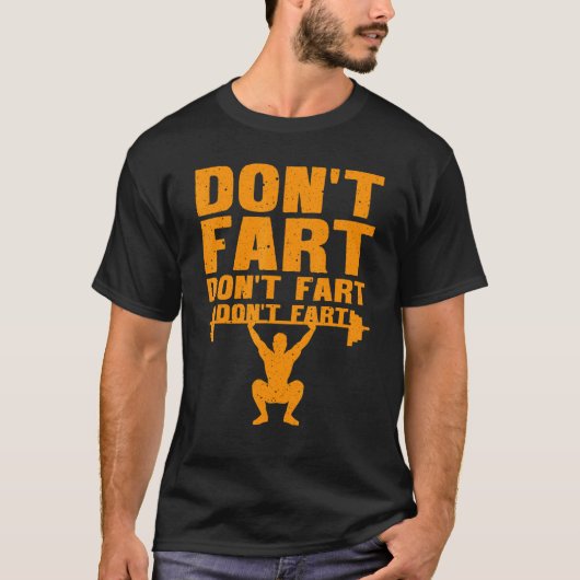 Gewichtstok voor mannen t-shirt (Voorkant)