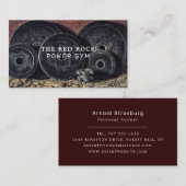 Gewichtstrainer, Personal Bord, Gym Instructor Visitekaartje (Voorkant / Achterkant)