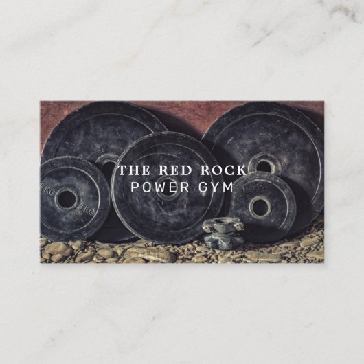 Gewichtstrainer, Personal Bord, Gym Instructor Visitekaartje (Voorkant)