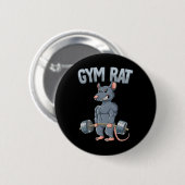 Gewichtstraining Dadlift Gym Rat Ronde Button 5,7 Cm (Voorkant /achterkant)