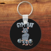 Gewichtstraining Dadlift Gym Rat Sleutelhanger (Voorkant)