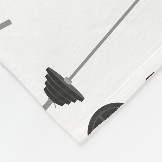 Gewichtstraining Fitness Dumbbell Bodybuilding Naa Fleece Deken (Hoek)