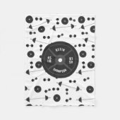 Gewichtstraining Fitness Dumbbell Bodybuilding Naa Fleece Deken (Voorkant)