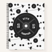 Gewichtstraining Fitness Dumbbell Bodybuilding Notitieboek (Voorkant)