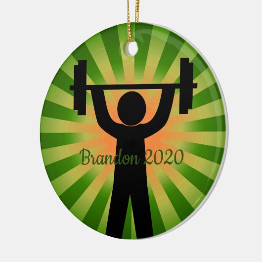 Gewichtstraining Geschikt ontwerp Ornament (Links)