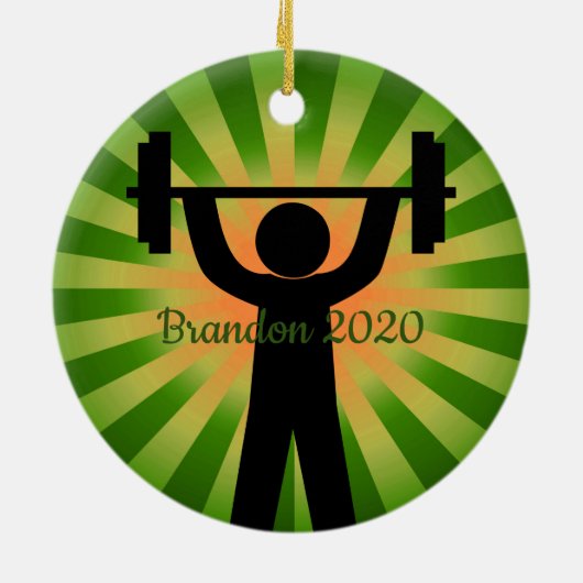 Gewichtstraining Geschikt ontwerp Ornament (Achterkant)