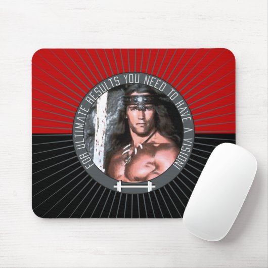 Gewichtstraining II - Mousepad Muismat (Met muis)