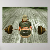 Gewichtstraining in Gym Eigenaar met Jouw naam Poster (Voorkant)