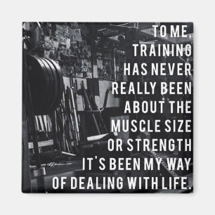Gewichtstraining Inspirerend woorden Magneet