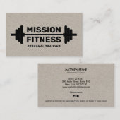 Gewichtstraining Personal Trainer Kraft Visitekaartje (Voorkant / Achterkant)