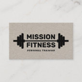 Gewichtstraining Personal Trainer Kraft Visitekaartje (Voorkant)
