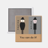 Gewichtsverlies aanmoedigingsmagneet magneet (Voorkant / Achterkant)