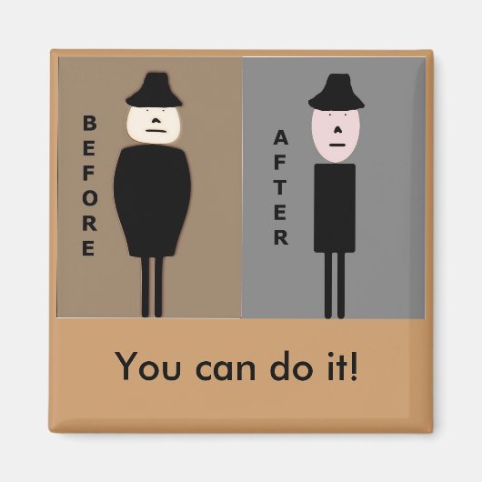 Gewichtsverlies aanmoedigingsmagneet magneet (Voorkant)