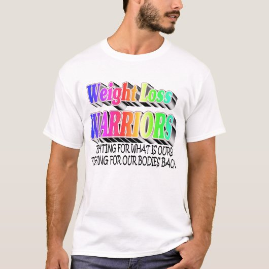 Gewichtsverlies bij aankomst t-shirt (Voorkant)