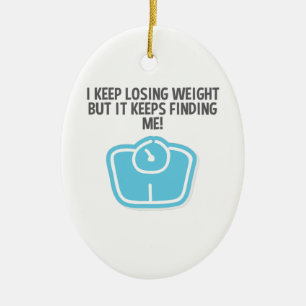 Gewichtsverlies bij het verlaten van het gewicht h keramisch ornament