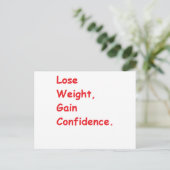 gewichtsverlies briefkaart (Staand voorkant)