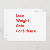 gewichtsverlies briefkaart (Voorkant / Achterkant)