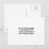 gewichtsverlies briefkaart (Voorkant / Achterkant)